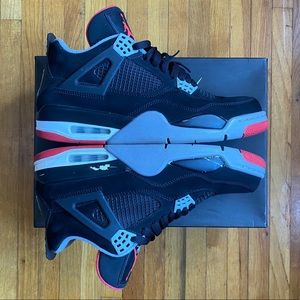 Jordan 4 ‘BRED’ 2012 release size 10M